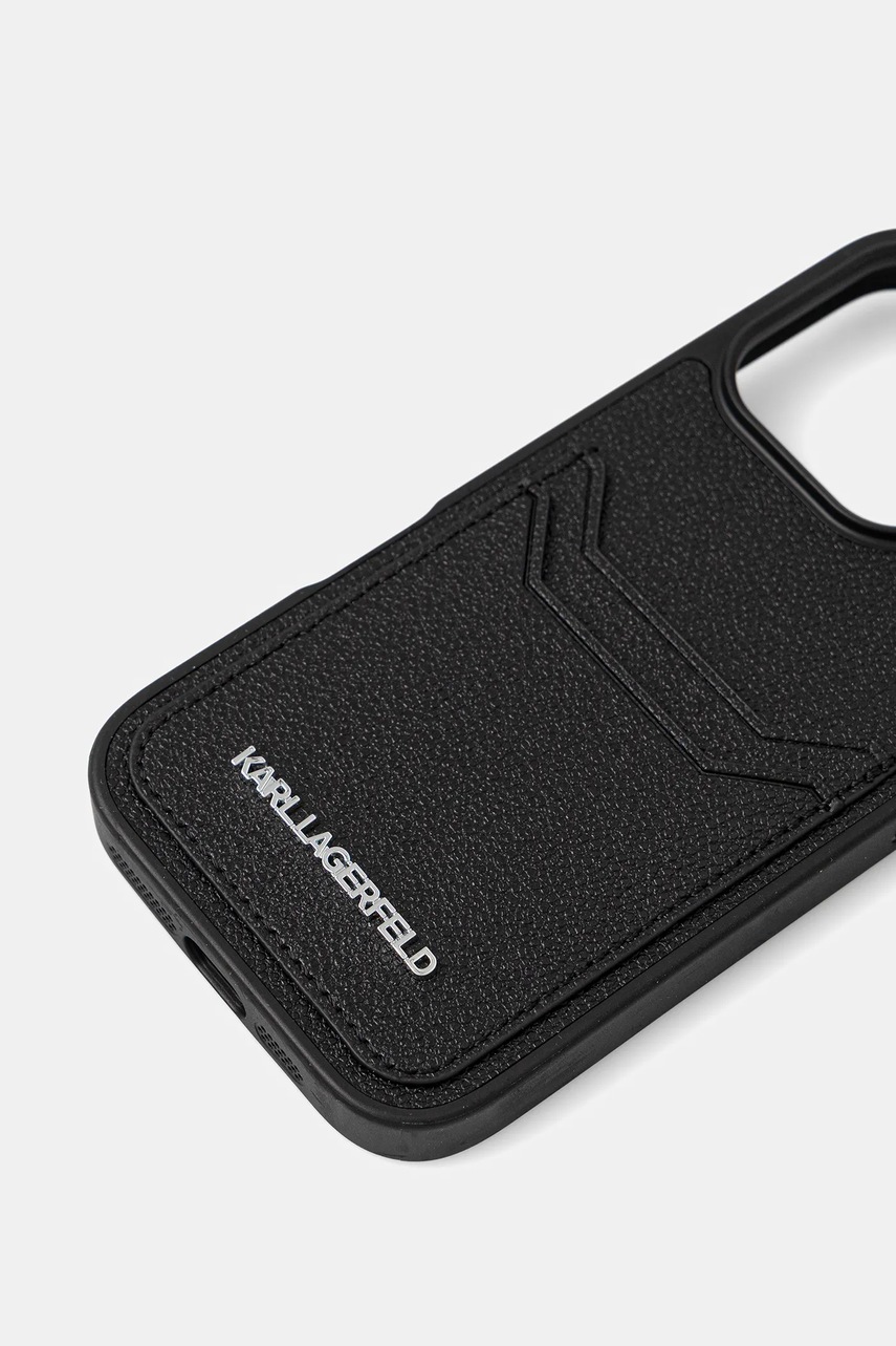 Чехол на телефон Karl Lagerfeld iPhone 16 Pro цвет чёрный KLHCP16LPKHPORPK