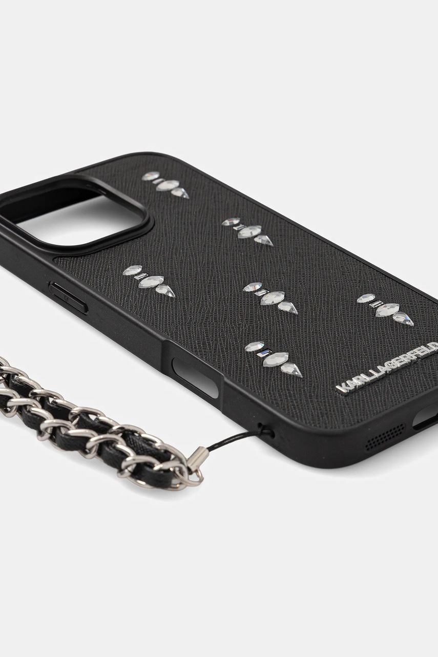 Чехол на телефон Karl Lagerfeld iPhone 16 Pro Max цвет чёрный KLHCP16XPSADJSK