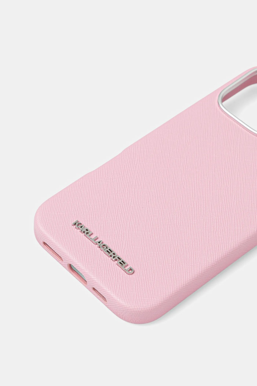 Чехол на телефон Karl Lagerfeld iPhone 16 Pro Max цвет розовый KLHMP16XPSAFWMCP