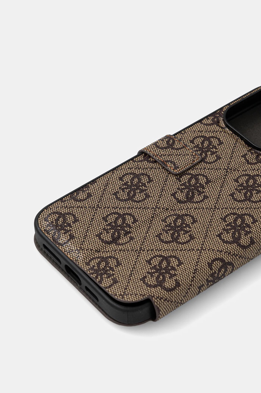 Чехол на телефон Guess iPhone 15 Pro Max 6.7" цвет коричневый GUBKP15X4GMGBR