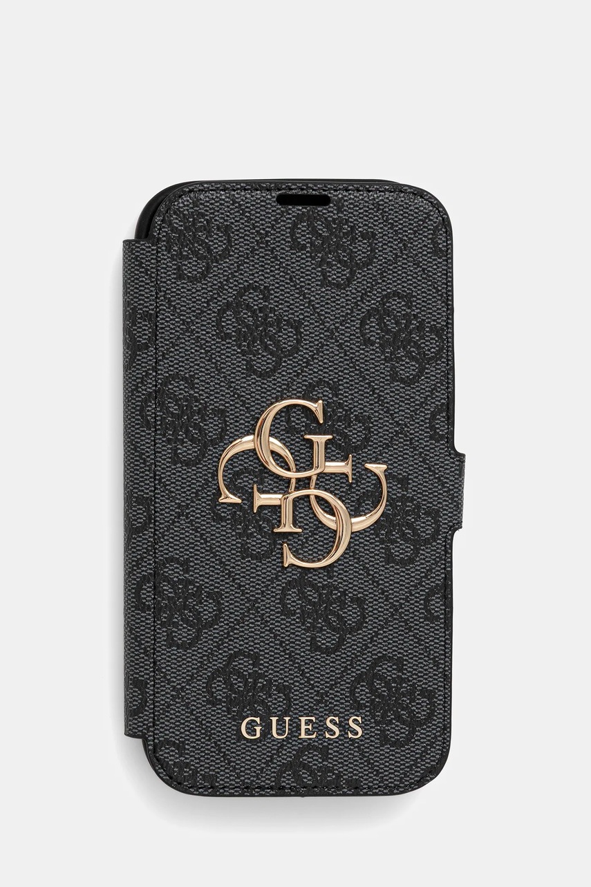 Levně Obal na telefon Guess iPhone 16 6.1" černá barva, GUBKP16S4GMGGR