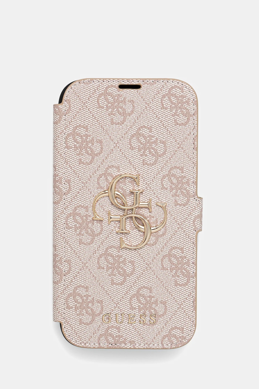 Levně Obal na telefon Guess iPhone 16 6.1" růžová barva, GUBKP16S4GMGPI