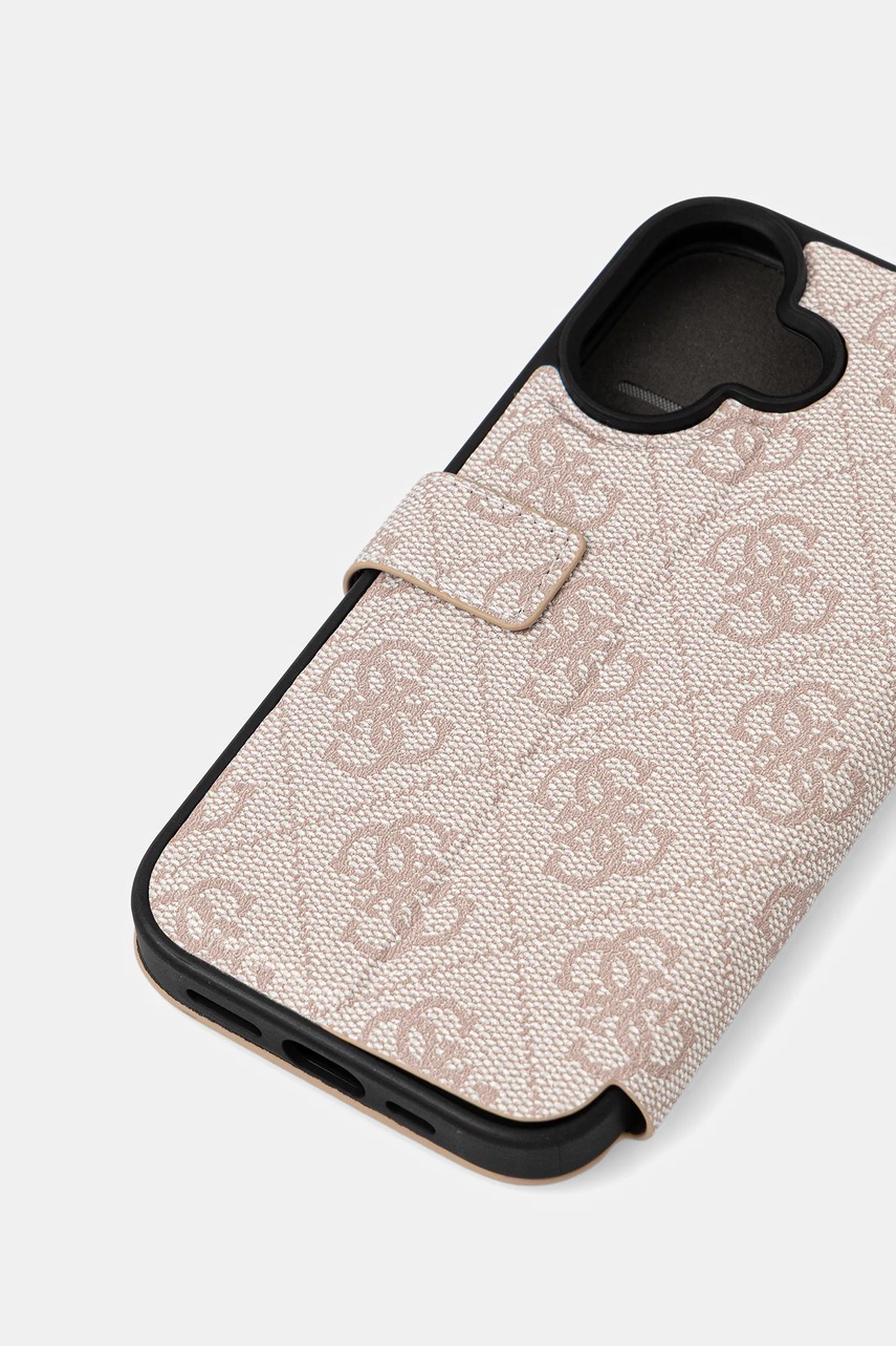 Чехол на телефон Guess iPhone 16 6.1" цвет розовый GUBKP16S4GMGPI