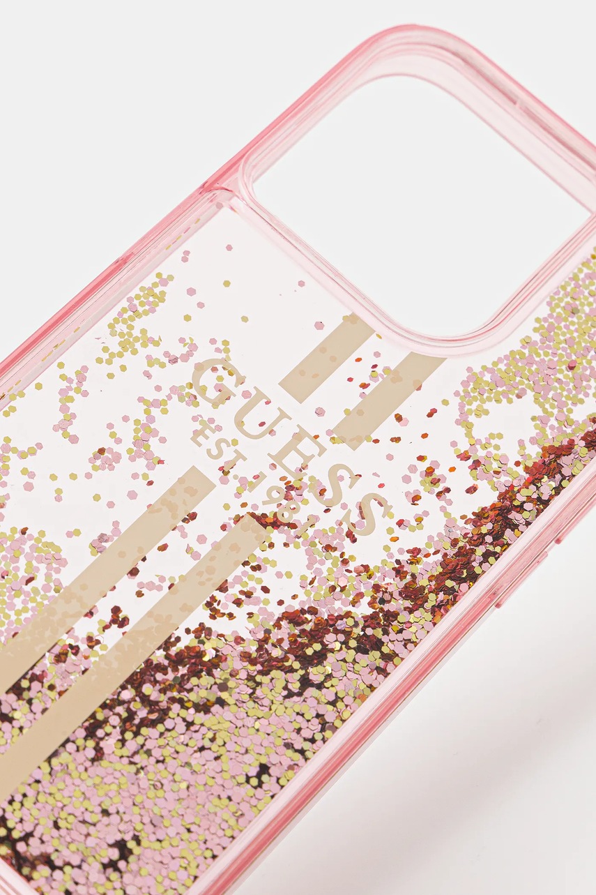 Чехол на телефон Guess iPhone 15 Pro 6.1" цвет розовый GUHCP15LLFCSEGP