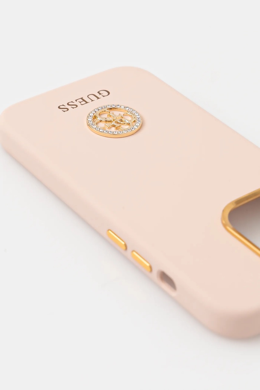 Чехол на телефон Guess iPhone 15 Pro 6.1" цвет розовый GUHCP15LM4DGPP