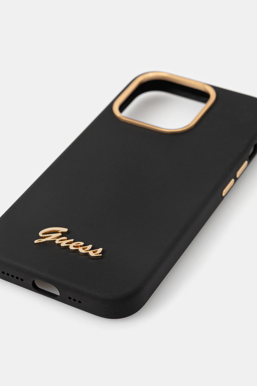 Чехол на телефон Guess iPhone 15 Pro 6.1" цвет чёрный GUHCP15LSMBSLK