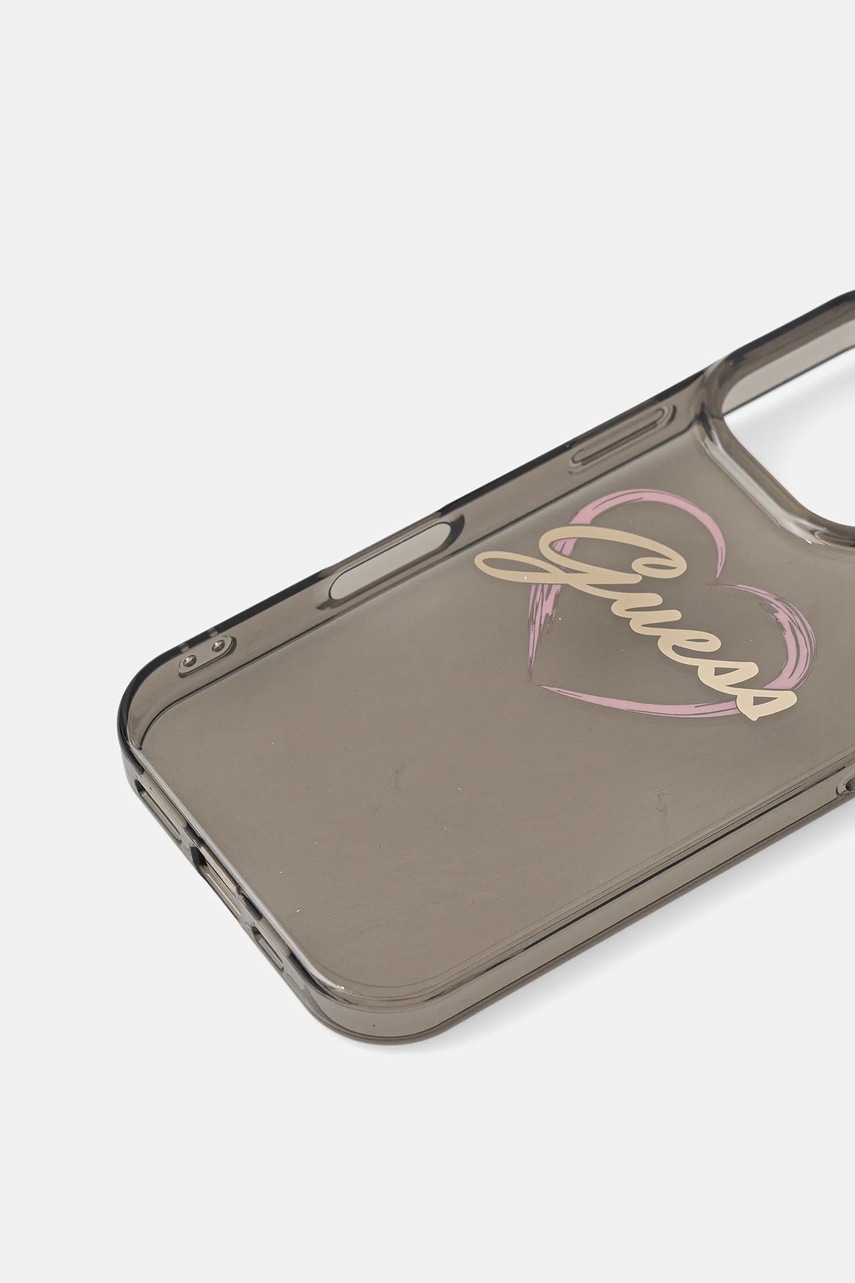 Чехол на телефон Guess iPhone 16 Pro 6.3" цвет чёрный GUHCP16LHCHGSPK