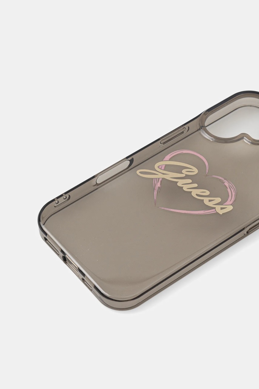 Чехол на телефон Guess iPhone 16 6.1" цвет чёрный GUHCP16SHCHGSPK