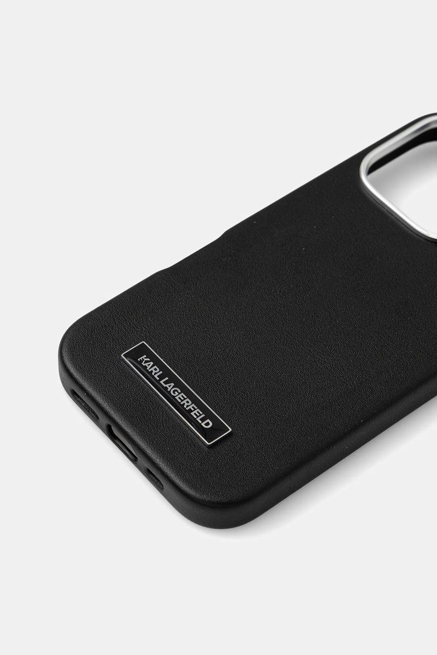 Чехол на телефон Karl Lagerfeld iPhone 16 Pro 6.3" цвет чёрный KLHMP16LPGMSRPK