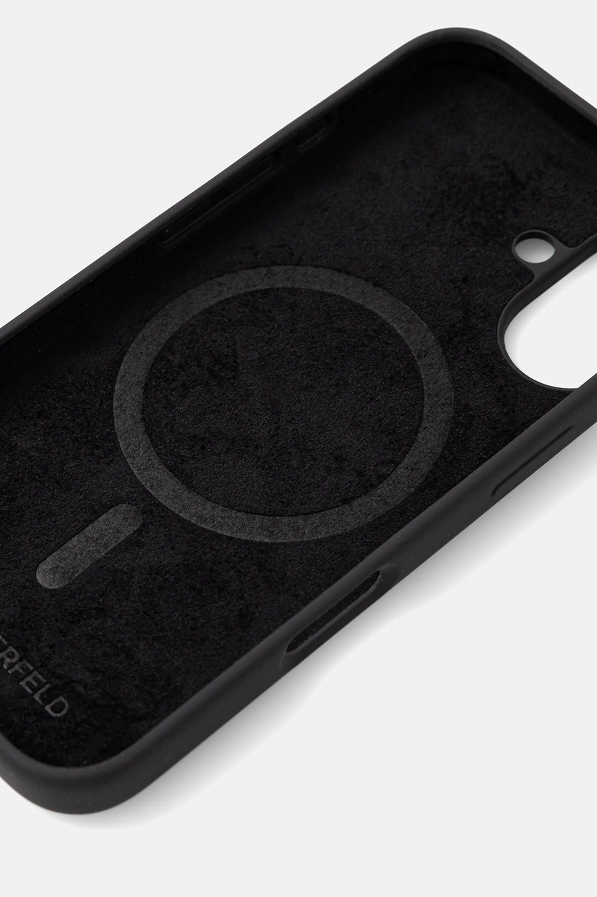 Чехол на телефон Karl Lagerfeld iPhone 16 6.1" цвет чёрный KLHMP16SSKCHTCK