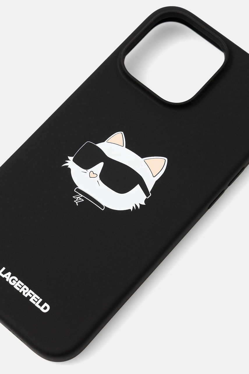Чехол на телефон Karl Lagerfeld iPhone 16 Pro Max 6.9" цвет чёрный KLHMP16XSCHPPLK Чехол на телефон Karl Lagerfeld iPhone 16 Pro Max 6.9" цвет чёрный KLHMP16XSCHPPLK