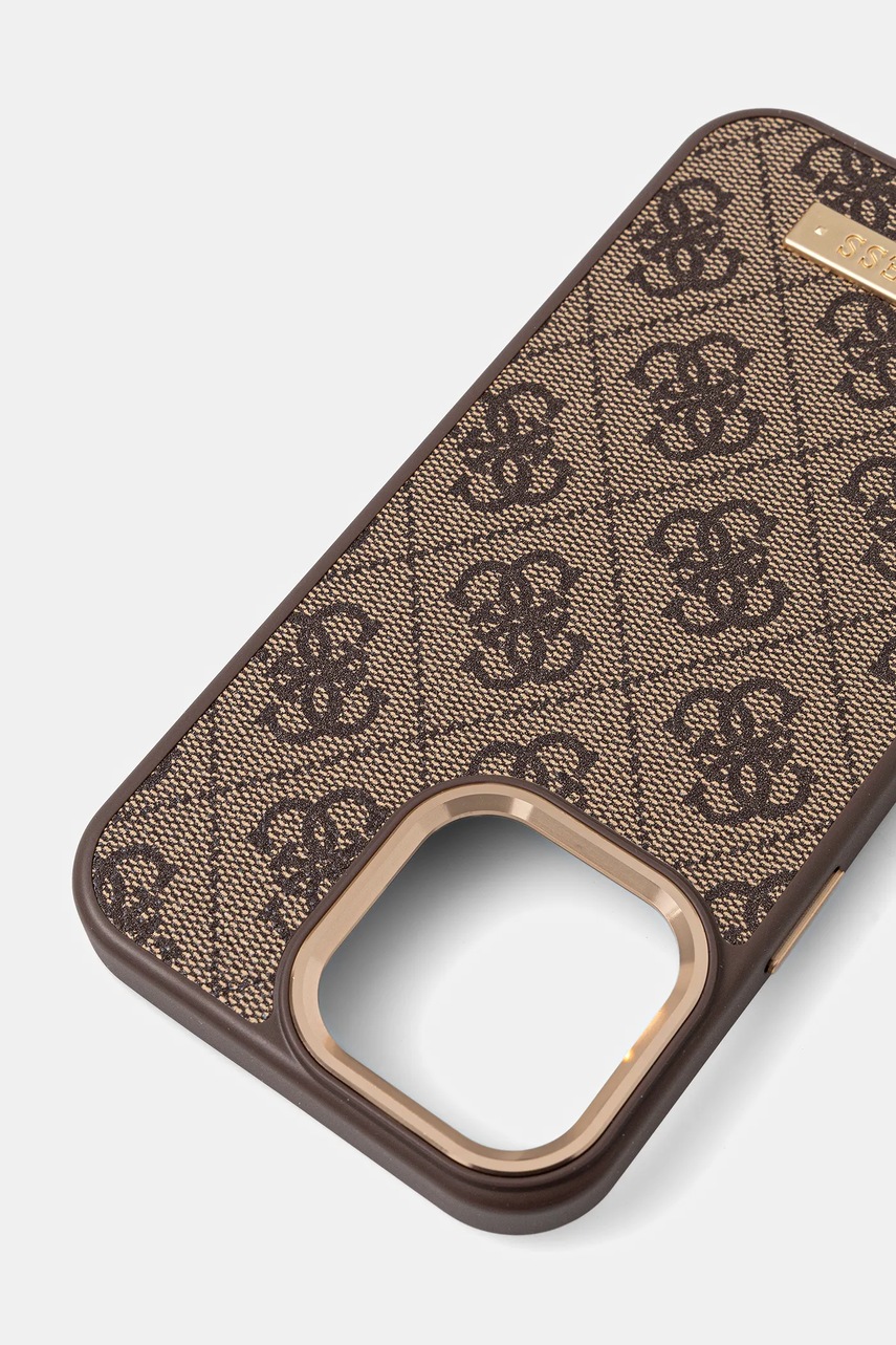 Чехол на телефон Guess iPhone 16 цвет коричневый GUHMP16XU4GPRW