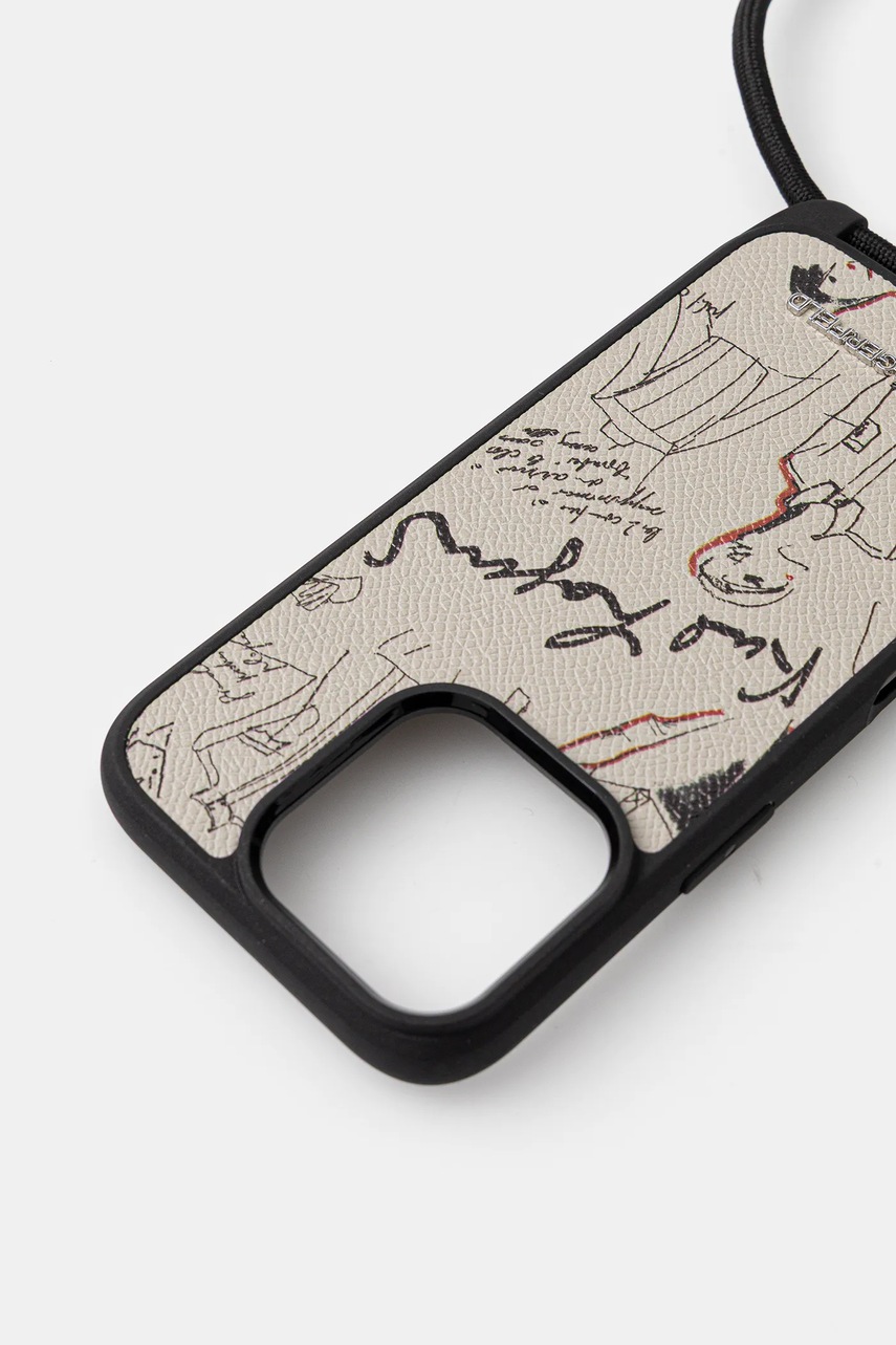 Чехол на телефон Karl Lagerfeld iPhone 16 Pro цвет серый KLHCP16LPGGRMPCG