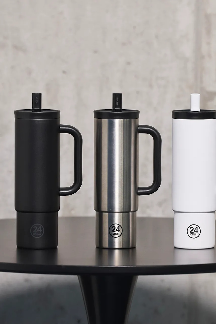 Termohrnek 24bottles Straw 800ml Black
