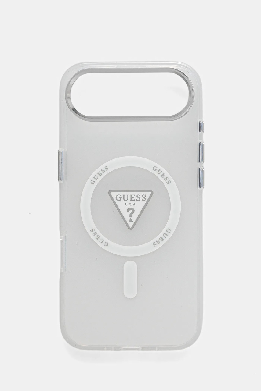 Levně Obal na telefon Guess iPhone 17 Air průhledná barva, GUHMP17MHGTMLCGT