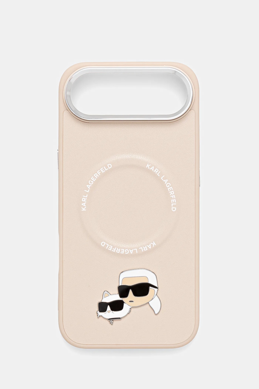 Karl Lagerfeld husă pentru telefon iPhone 17 Air culoarea bej, KLHMP17MPSMLRKCE