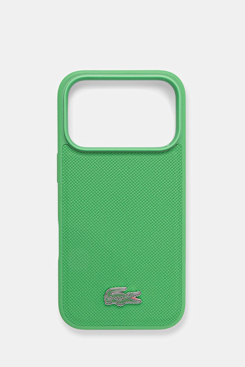 Lacoste carcasă de telefon iPhone 17 Pro culoarea verde LCHMP17LPLAN