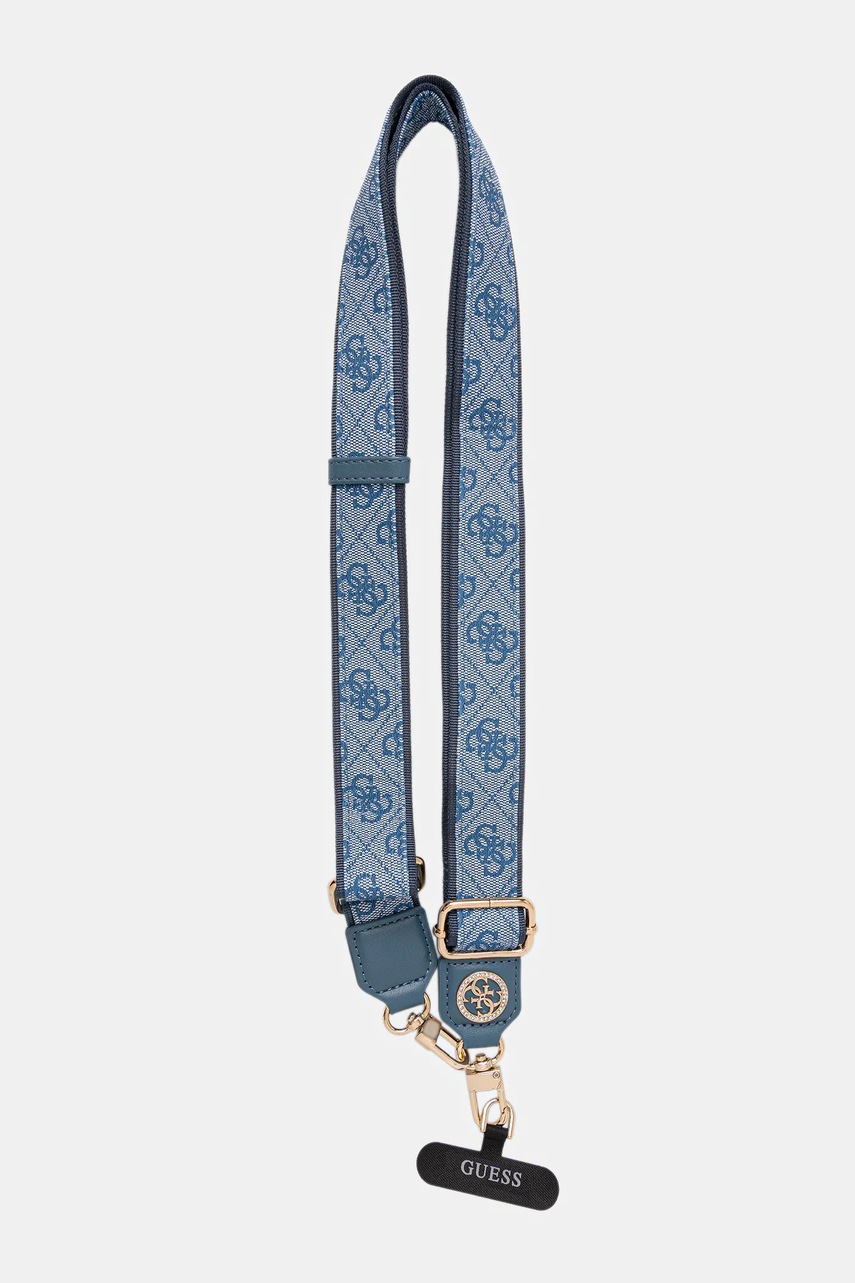 Levně Popruh na telefon Guess modrá barva, GUUCNP4DGMB
