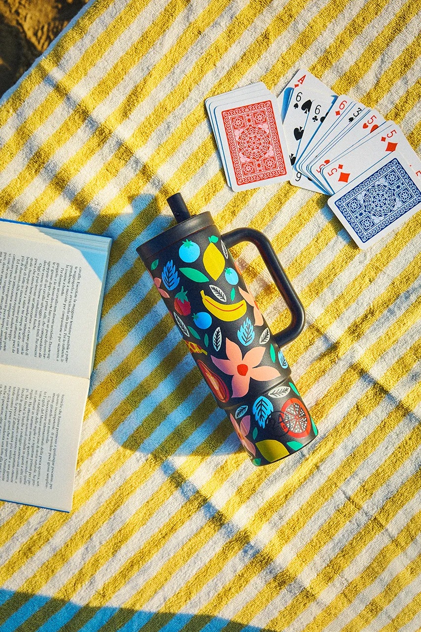 Μπουκάλι 24bottles Straw Cup 800 Tropical φωτογραφία