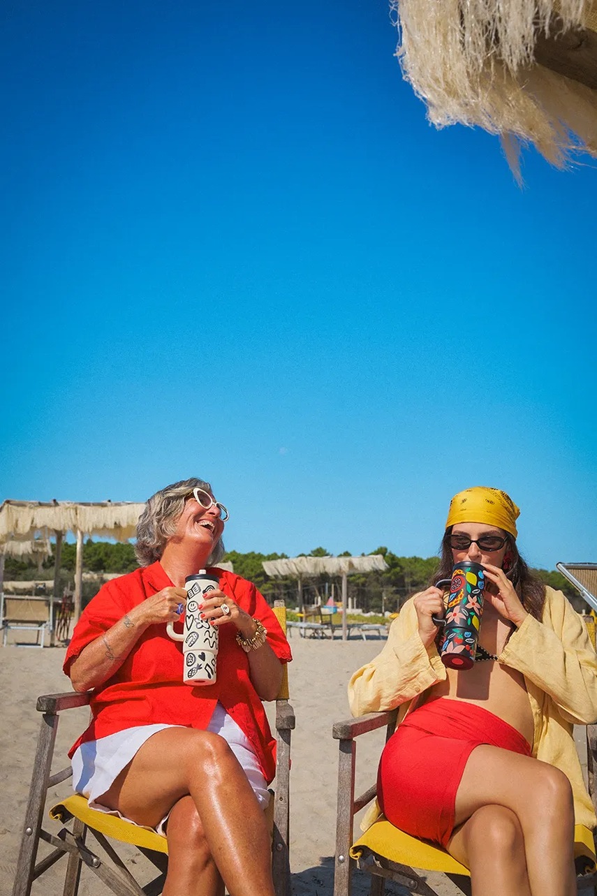 Μπουκάλι 24bottles Straw Cup 800 Tropical φωτογραφία