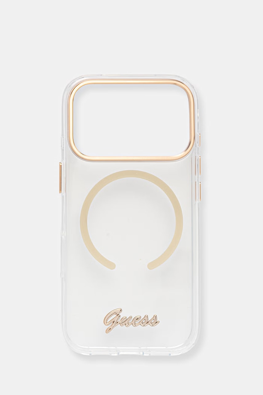 Guess θήκη τηλεφώνου iPhone 17 Pro GUHMP17L5HTCSMST διαφανή ONE SIZE