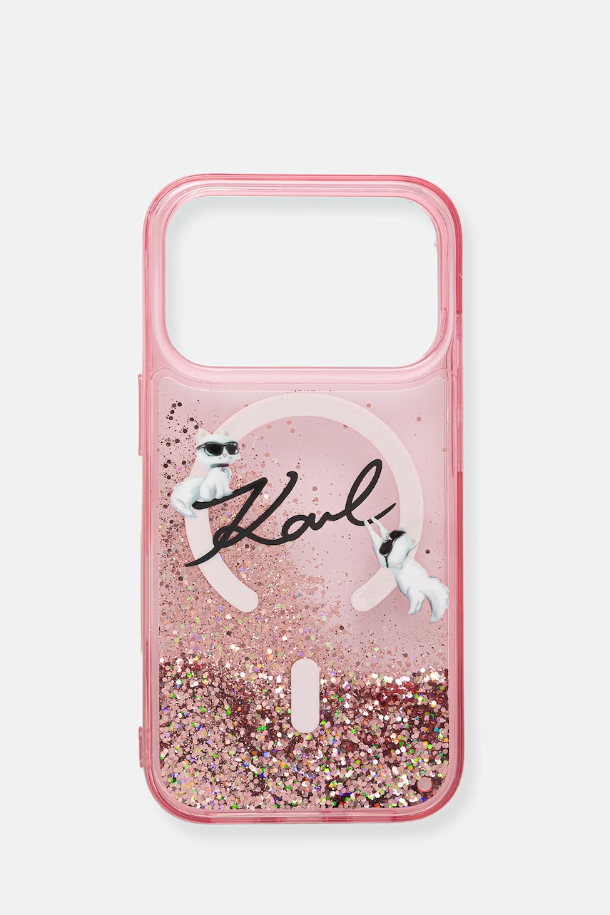 Karl Lagerfeld θήκη τηλεφώνου iPhone 17 Pro KLHMP17L6LKSCAMP ροζ ONE SIZE