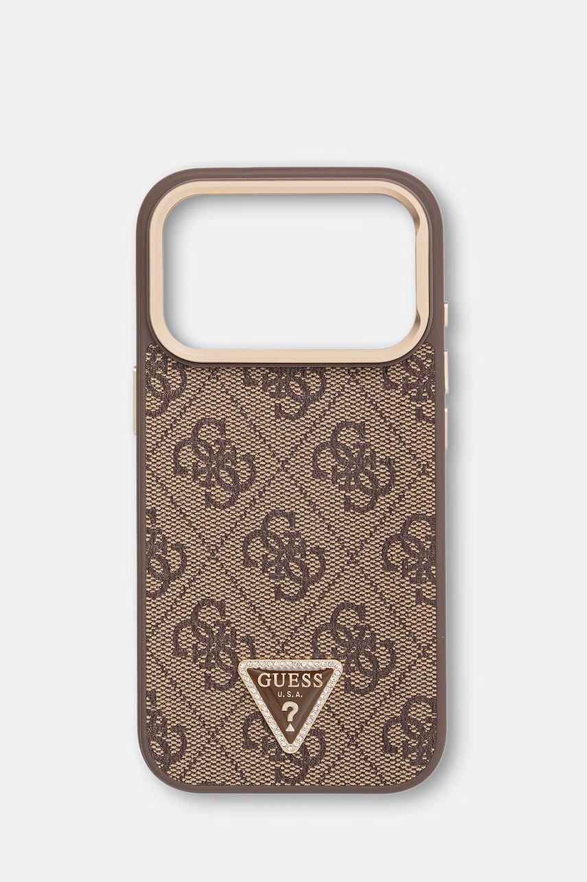 Guess etui za telefon od imitacije kože iPhone 17 Pro