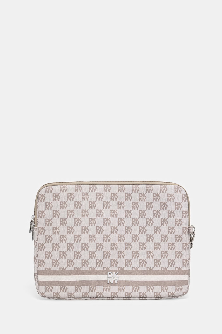 DKNY husă pentru laptop cu imitație de piele