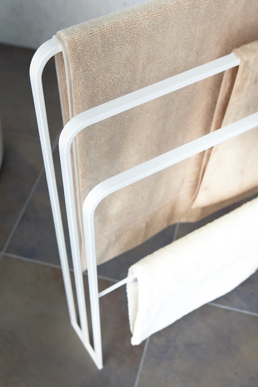 Ράγα πετσετών Yamazaki Tower χρώμα: άσπρο φωτογραφία