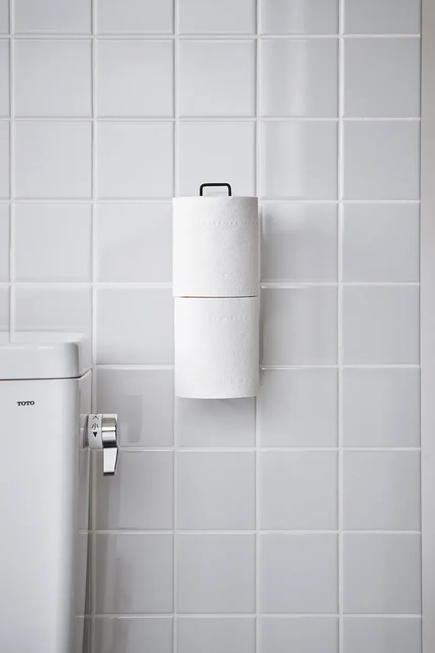 Θήκη για χαρτί υγείας Yamazaki Tower χρώμα: μαύρο φωτογραφία