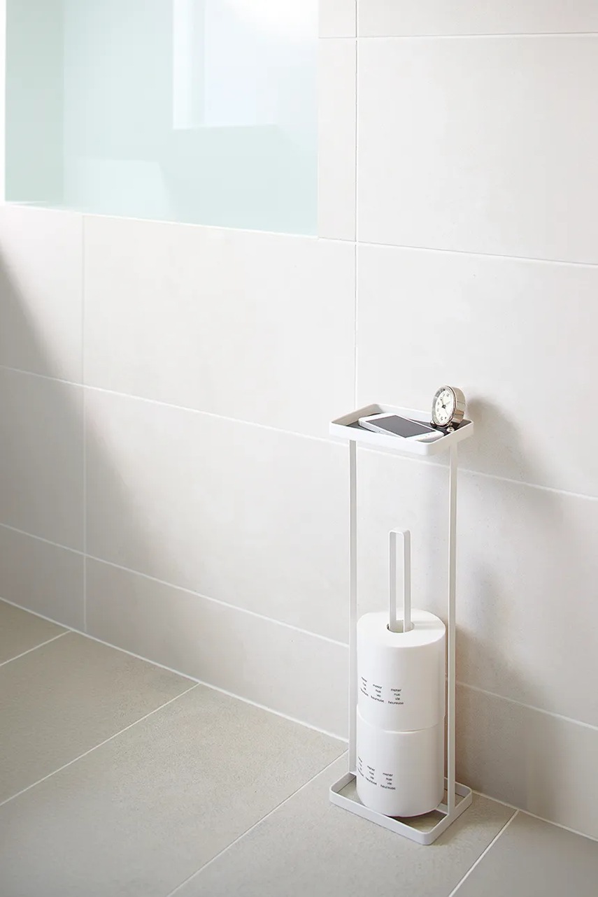 Δίσκος χαρτιού υγείας Yamazaki Tower χρώμα: άσπρο φωτογραφία