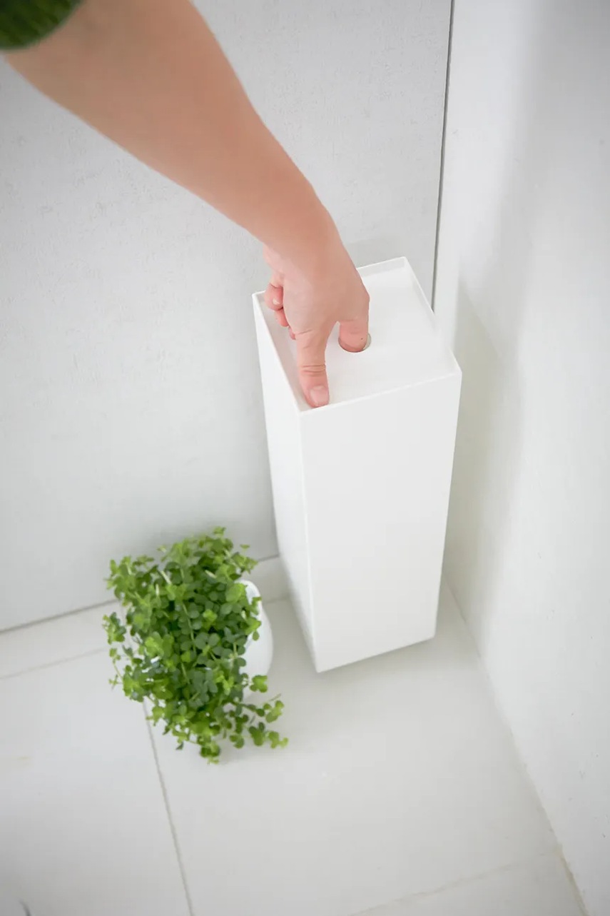 Δίσκος χαρτιού υγείας Yamazaki Tower χρώμα: άσπρο φωτογραφία