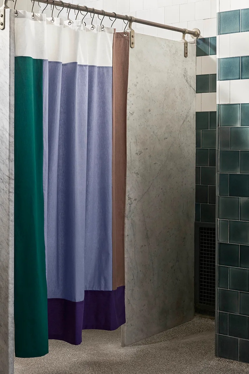 Κουρτίνα ντους HAY Pivot 180 x 200 cm χρώμα: πολύχρωμο φωτογραφία