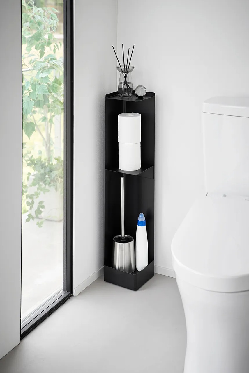 Δίσκος χαρτιού υγείας Yamazaki Tower 11,5 x 38,5 cm χρώμα: μαύρο φωτογραφία