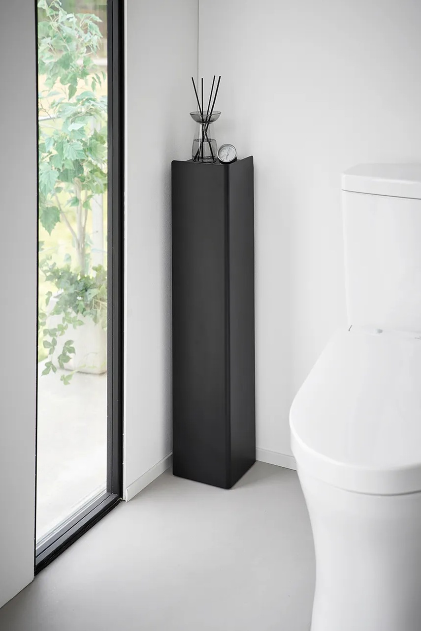 Δίσκος χαρτιού υγείας Yamazaki Tower 11,5 x 38,5 cm χρώμα: μαύρο φωτογραφία