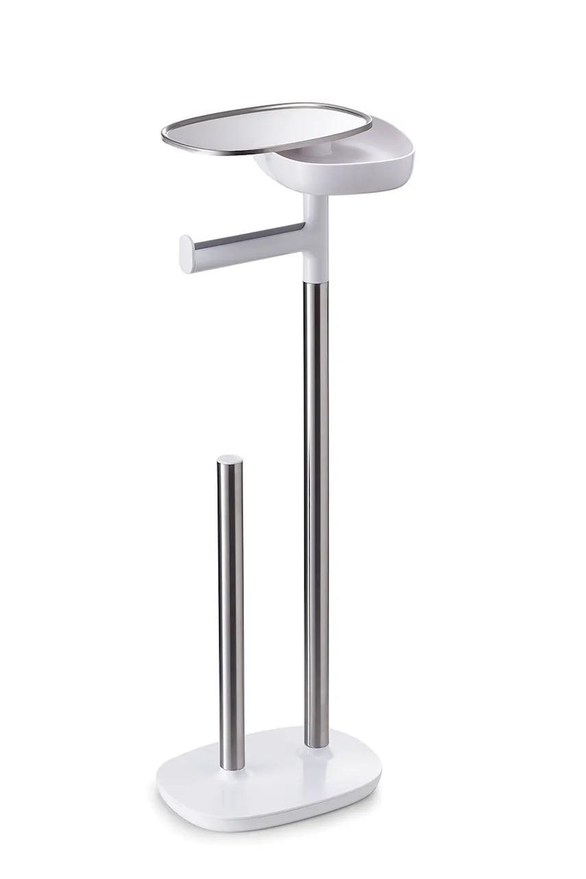 Держатель для туалетной бумаги с полочкой Joseph Joseph EasyStore 68 cm цвет белый Держатель для туалетной бумаги с полочкой Joseph Joseph EasyStore 68 cm цвет белый