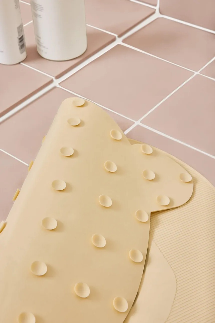 Χαλάκι μπάνιου OYOY Ling Ling Panda 50 x 38,5 x 0,25 cm χρώμα: κίτρινο φωτογραφία