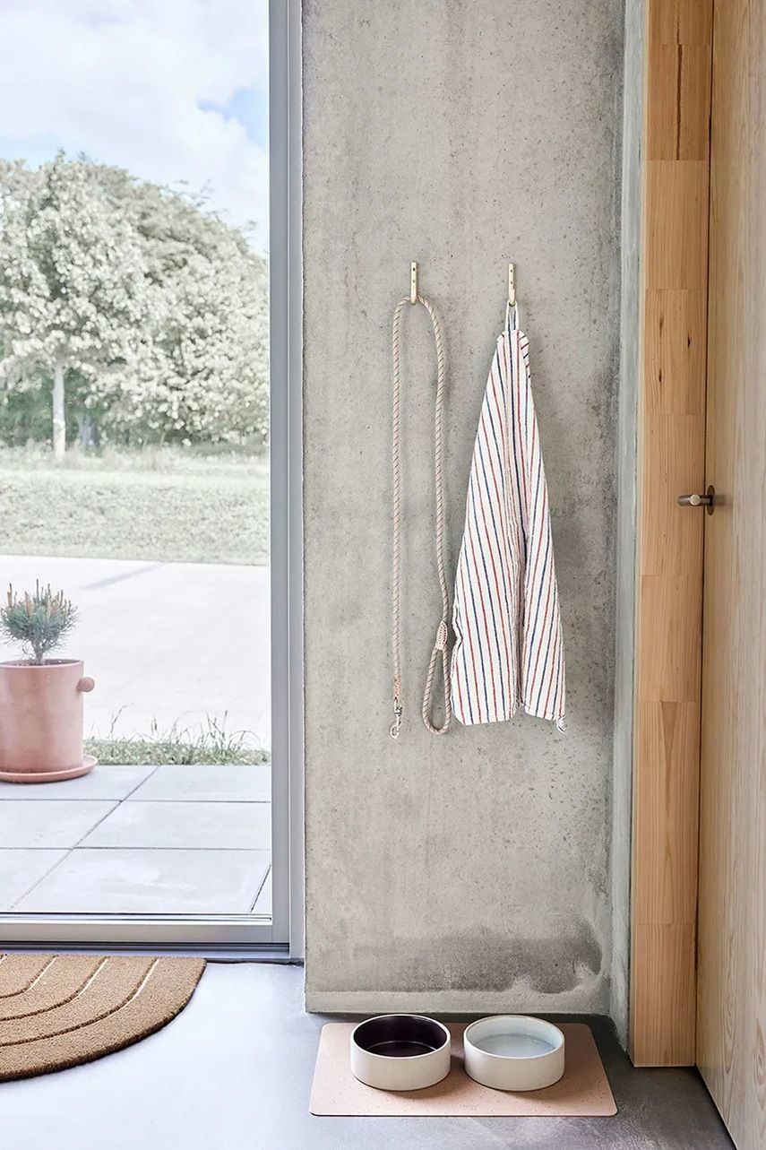 Κρεμάστρα τοίχου OYOY Pieni 4 x 1 x 8 cm 2-pack χρώμα: κίτρινο φωτογραφία