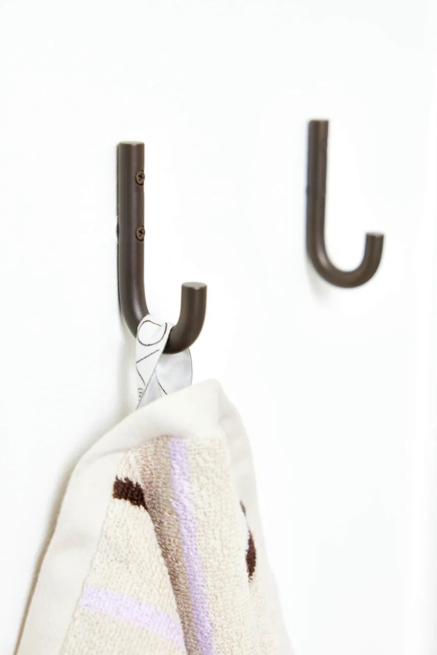 Κρεμάστρα τοίχου OYOY Pieni 8 x 0,4 x 9 cm 2-pack χρώμα: γκρι φωτογραφία