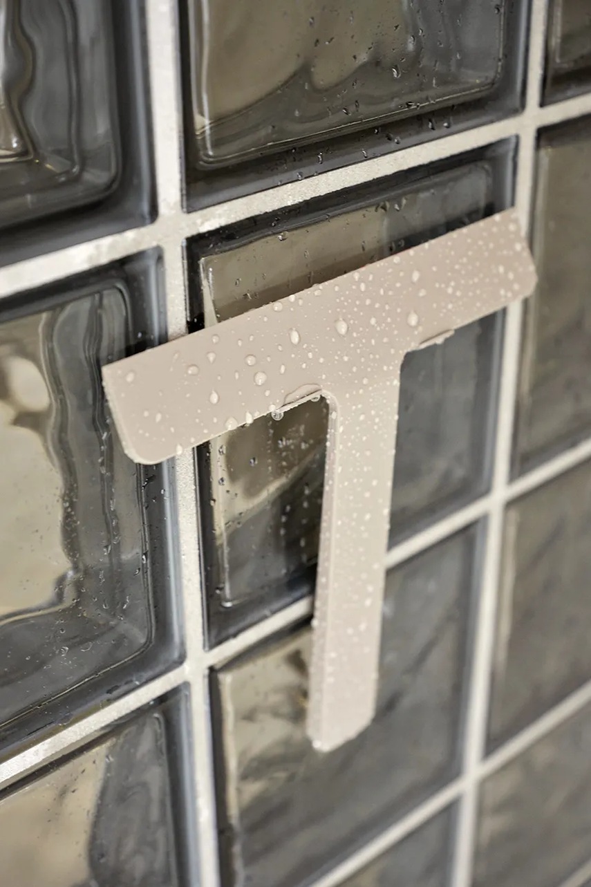 Μάκτρο ντους με γάντζο Zone Denmark Ume 24 x 22 cm χρώμα: μπεζ φωτογραφία