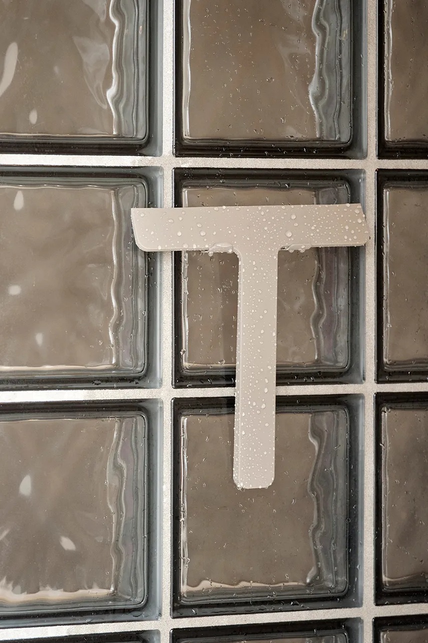 Μάκτρο ντους με γάντζο Zone Denmark Ume 24 x 22 cm χρώμα: μπεζ φωτογραφία