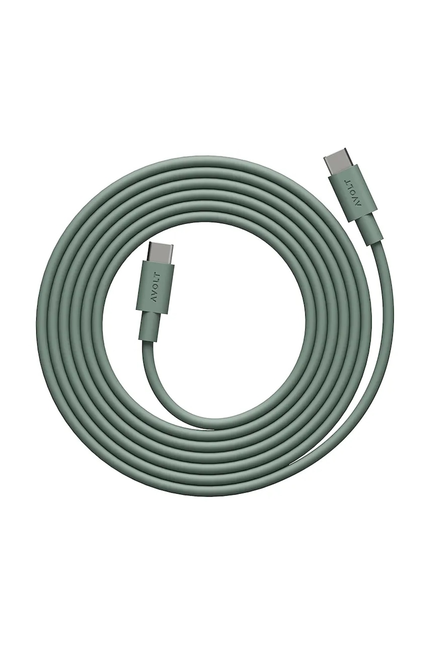 Avolt cablu de încărcare usb Cable 1 / USB-C to USB-C / 2 m culoarea verde
