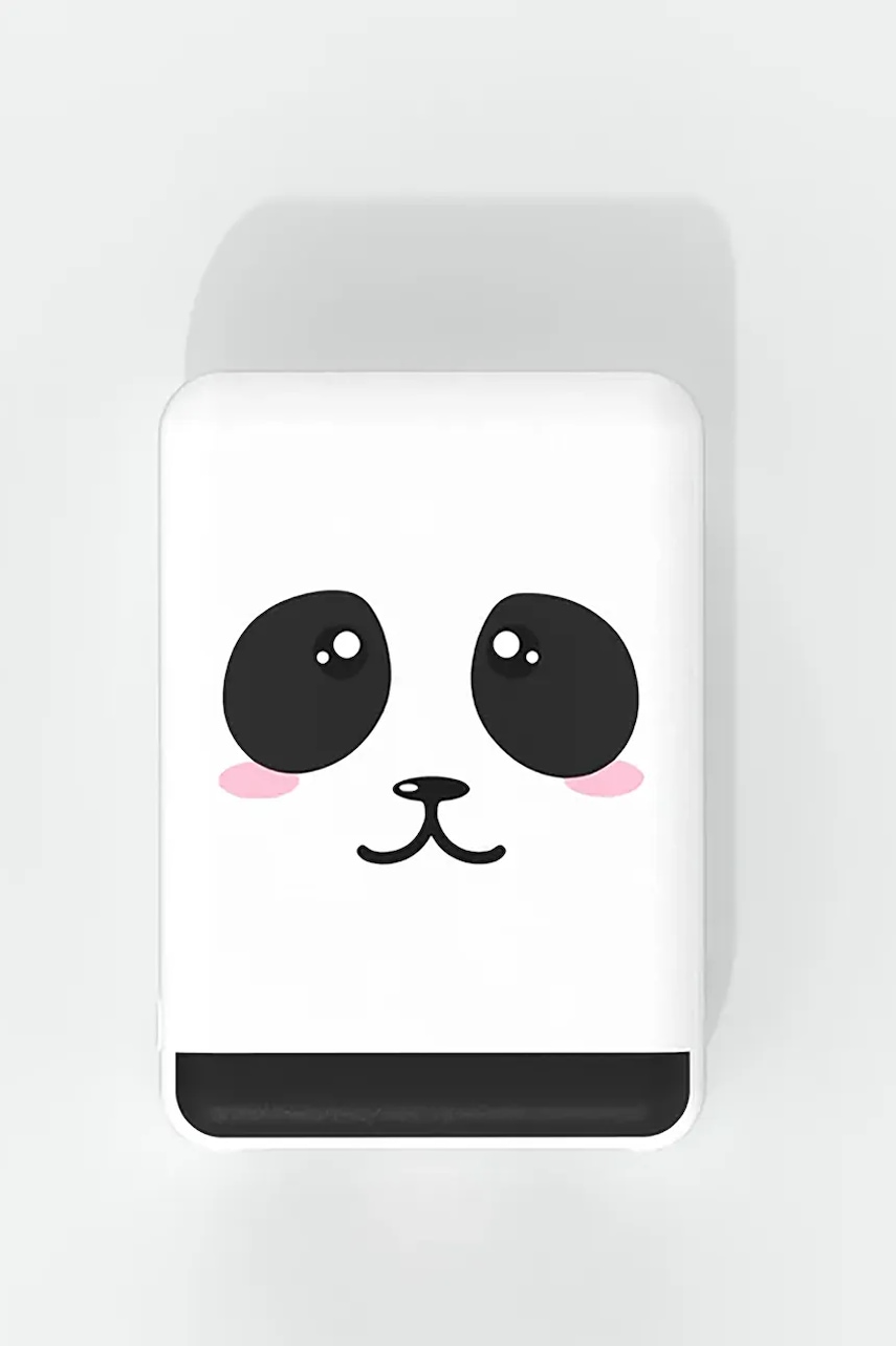 MOB powerbank Panda (5000 mAh) culoarea alb - 0 | YEO