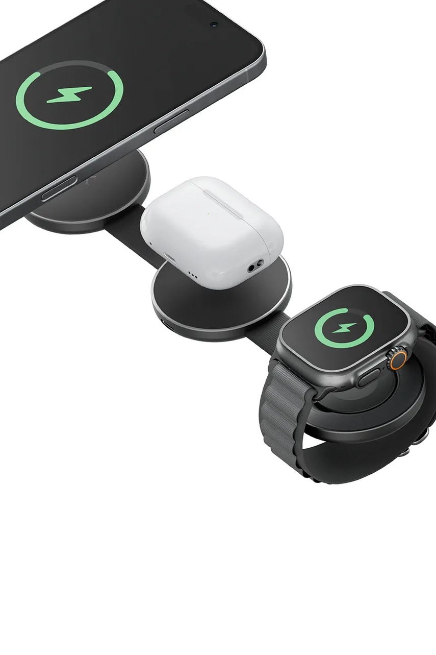 Επαγωγικός φορτιστής Energea Alumag Trio 3w1 Qi2 15W φωτογραφία