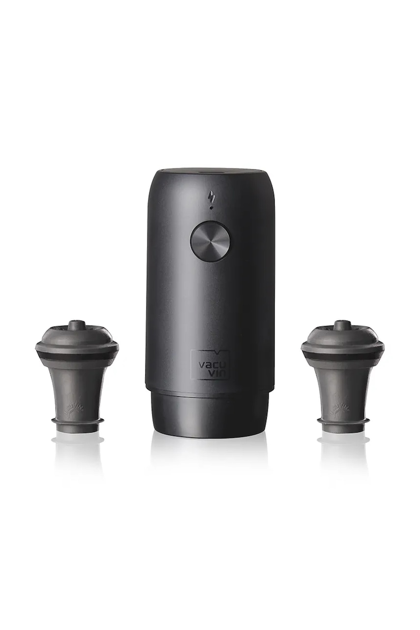 Vacu Vin pompă electrică pentru sticle Electric Wine Saver 10 x 4,7 x 4,7 cm culoarea negru