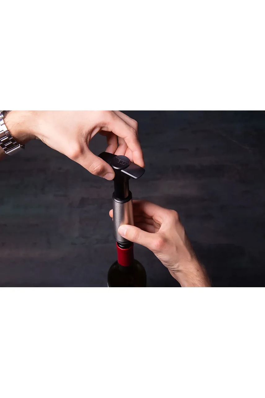 Αντλία κενού και πώμα Vacu Vin Wine Saver 8,5 x 22,3 x 4,3 cm 3-pack χρώμα: γκρι φωτογραφία