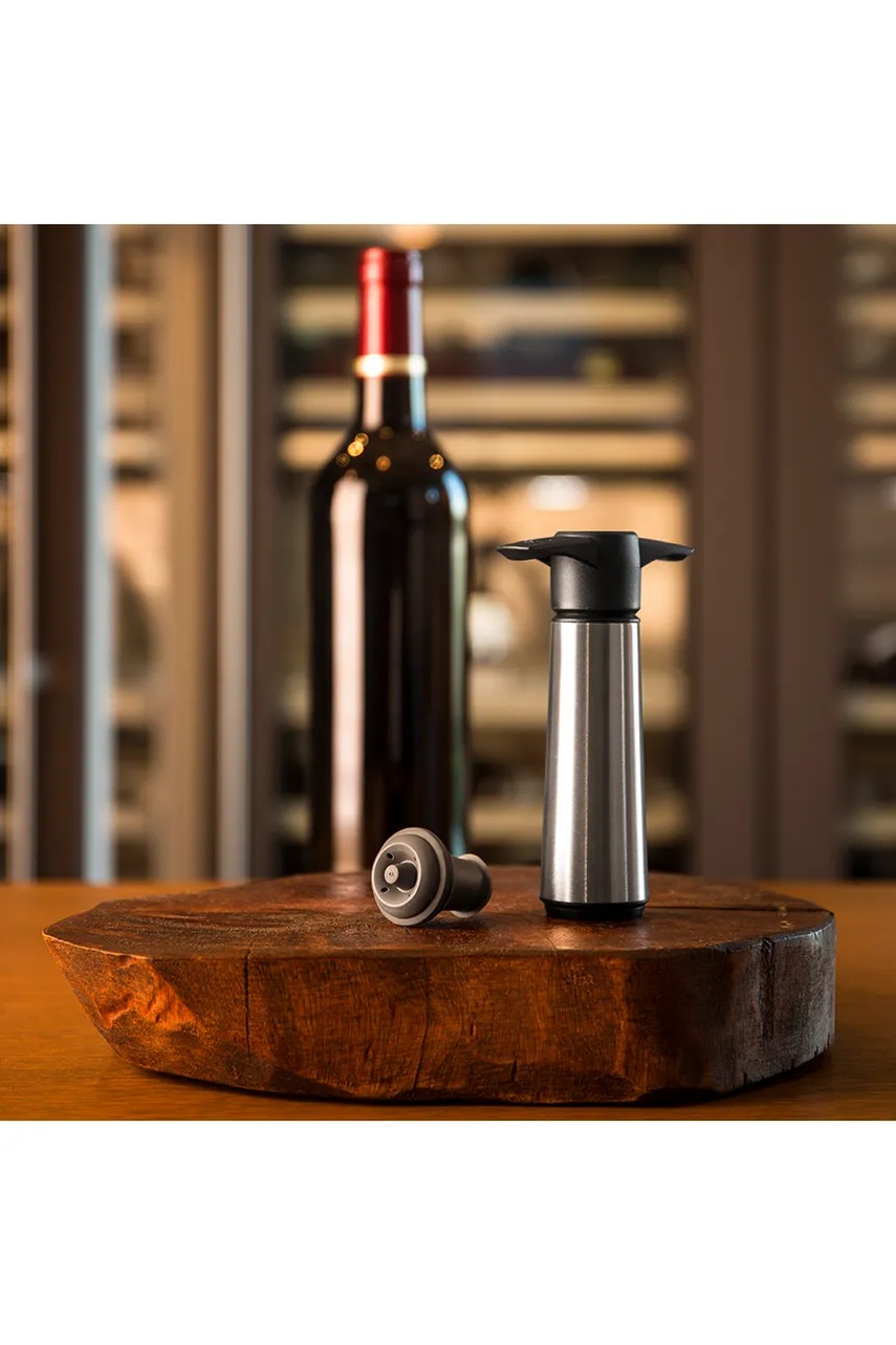 Αντλία κενού για κρασί με 2 πώματα Vacu Vin Wine Saver 8,5 x 22,3 x 4,3 cm φωτογραφία