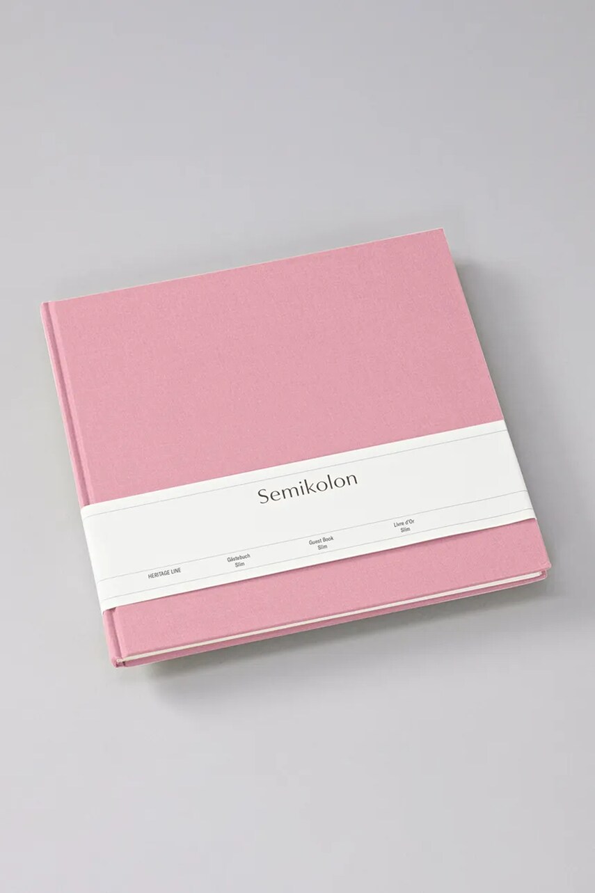 Levně Návštěvní kniha Semikolon Slim Flamingo více barev