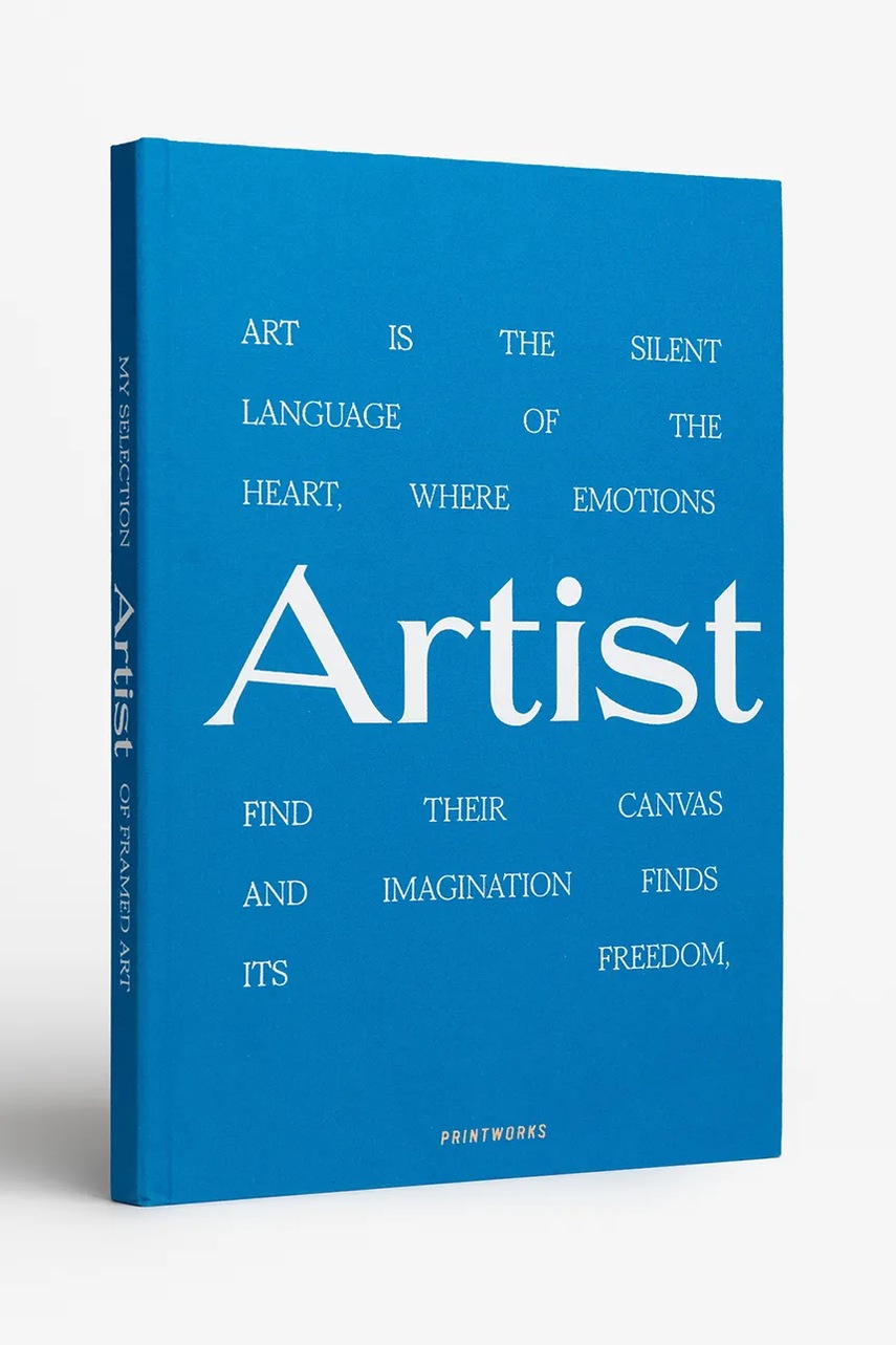 Printworks album de artă Great Art 25 x 34 cm culoarea albastru