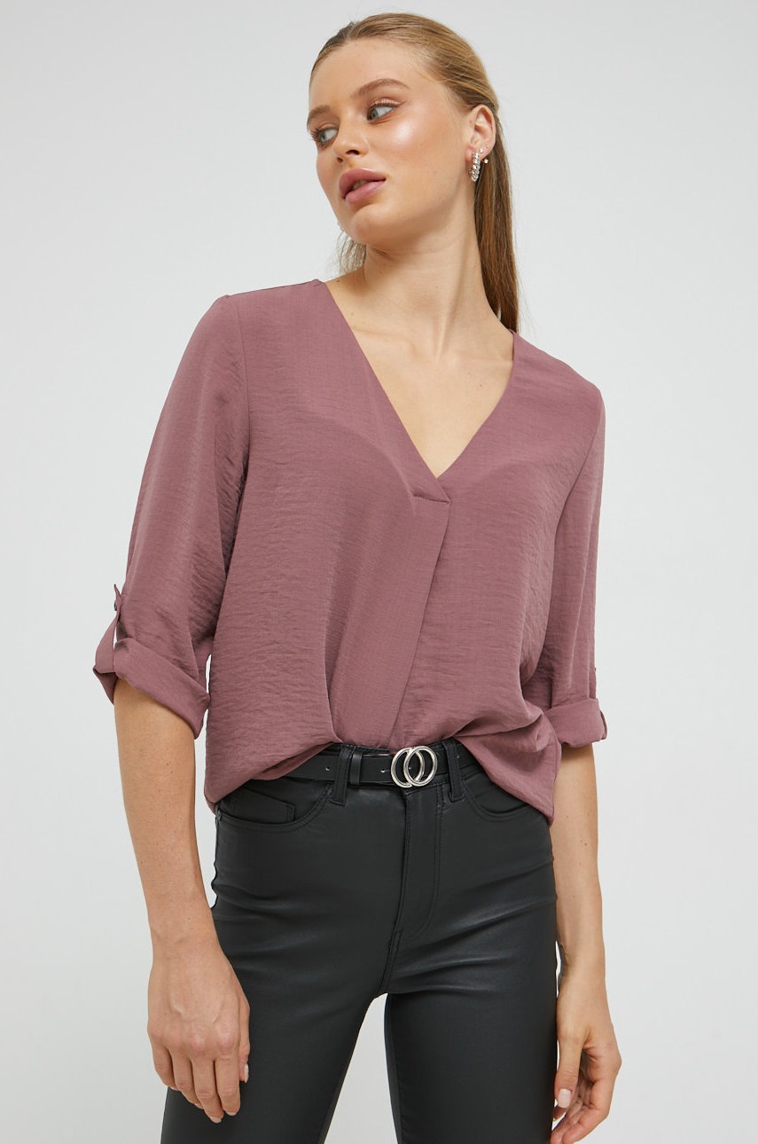 

Блуза JDY в розово с изчистен дизайн, Розов